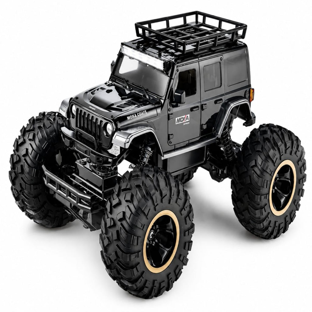 Defender Climbing Remote Control Car, 1:18 RC Monster Truck 2WD with Dual Spray Smoke, LED Lights, 2.4GHz Long Range, Alloy Body Off Road Car, Type C Rechargeable (Thar Ro)