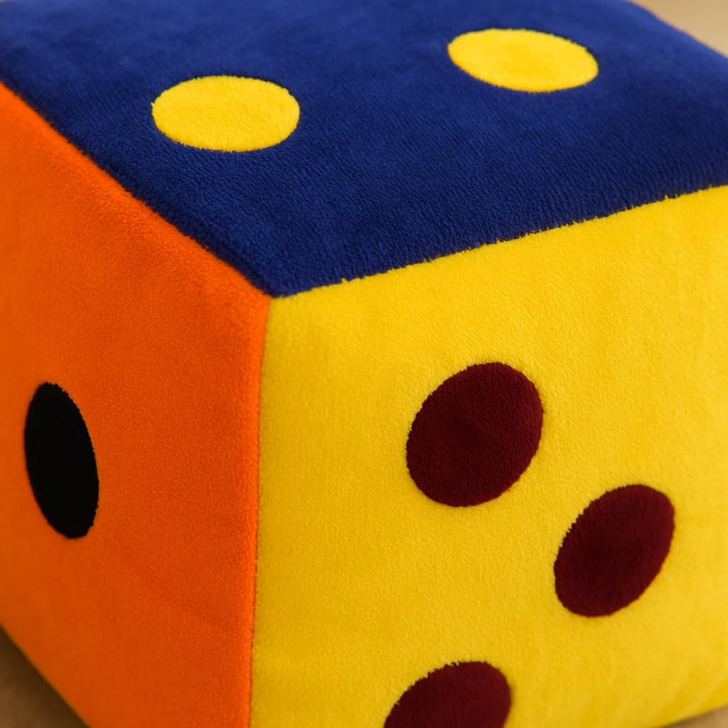 Multicolor Felt Soft Dice Cube Small- for All Ages 5 Inches