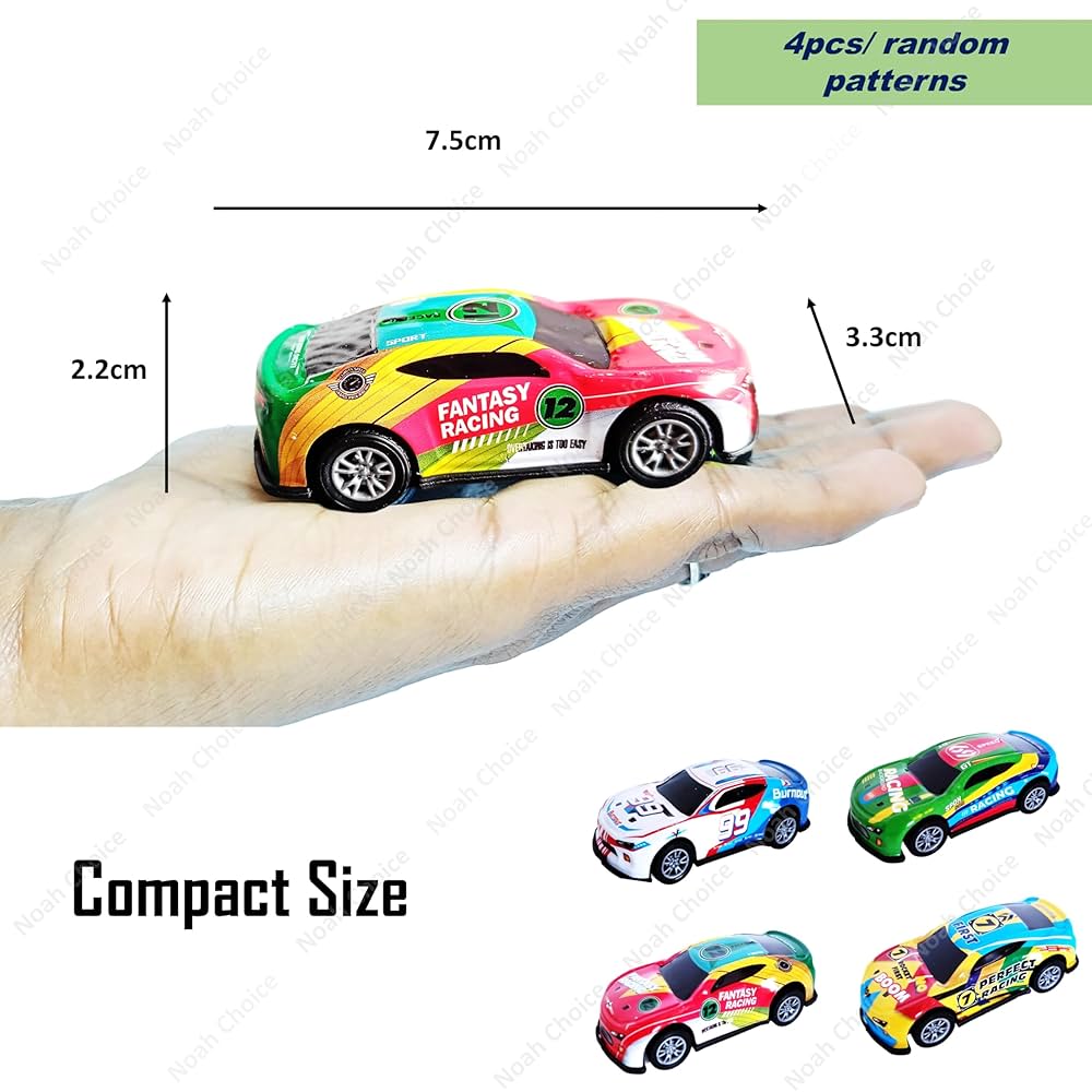 Die Cast Friction Car - Pack of 4 pieces