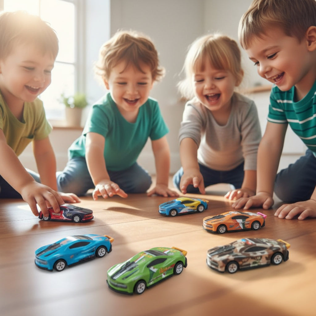 360° Flip Racer Toy Car | Crash, Flip & Land Stunt Toy | Pull Back Action Racing Vehicle | Car Race Game for Kids