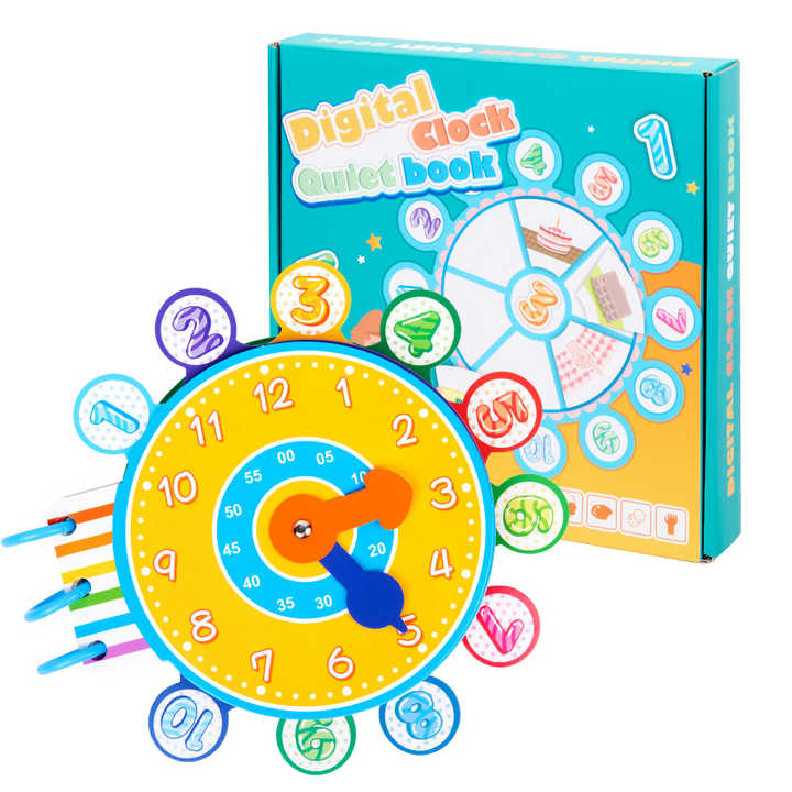 Digital Clock Quiet Book quiz