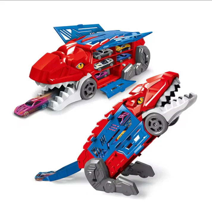 Dinosaur Parking Lot - 2 in 1 Track with Cars