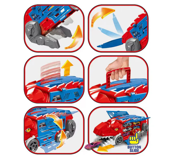 Dinosaur Parking Lot - 2 in 1 Track with Cars