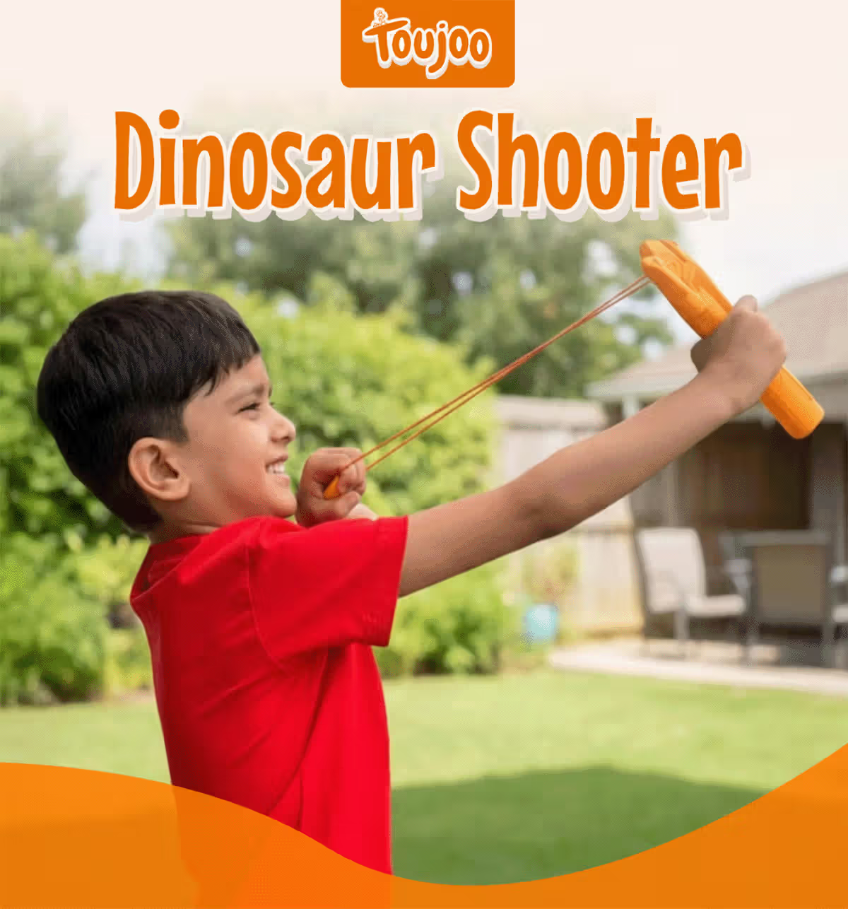 Dinosaur Slingshot Launcher Toy for Kids 6 Soft Balls Online (1 pack) - Random Colour