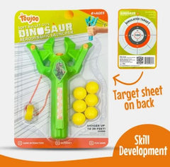 Dinosaur Slingshot Launcher Toy for Kids 6 Soft Balls Online (1 pack) - Random Colour
