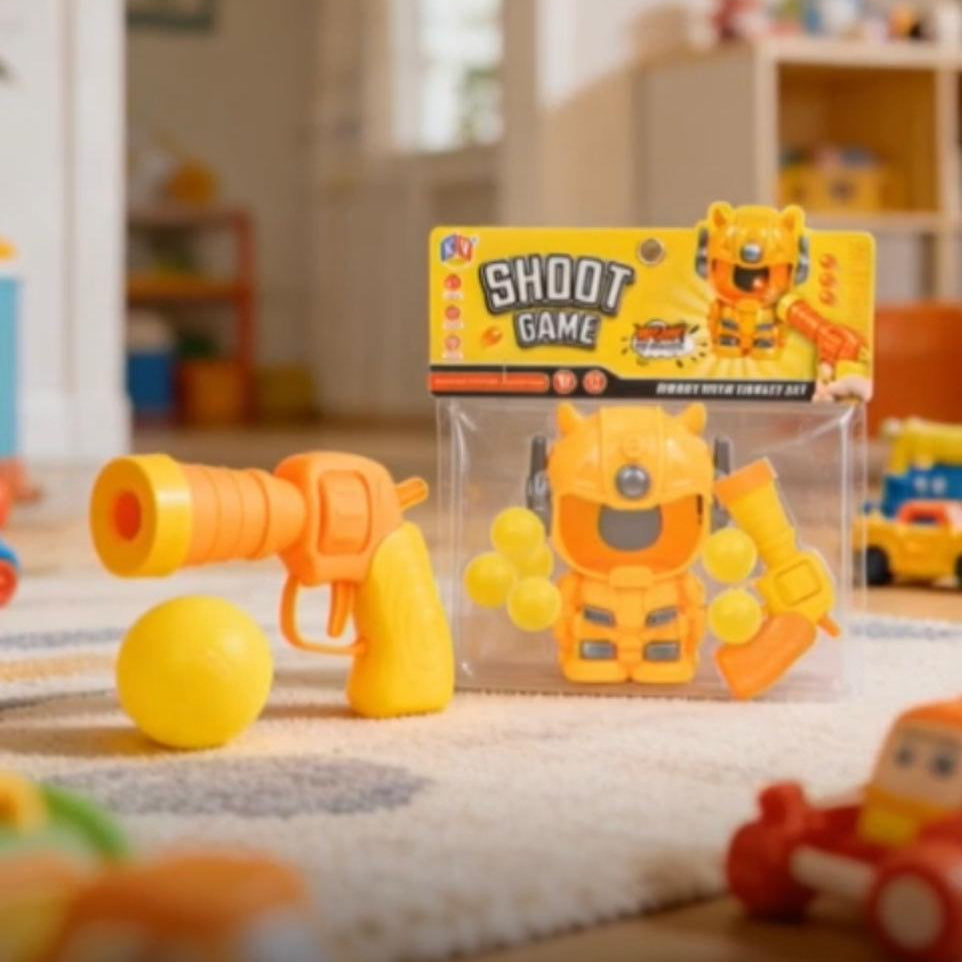 Double Shooter Game with 2 Guns and Balls