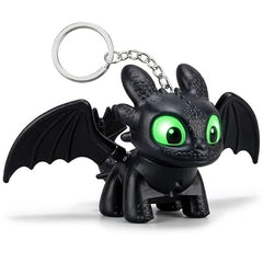 Dragon Keychain Toy with Moving Wings & LED Light Keyring for Car Dashboard, Bike Keys, Backpack