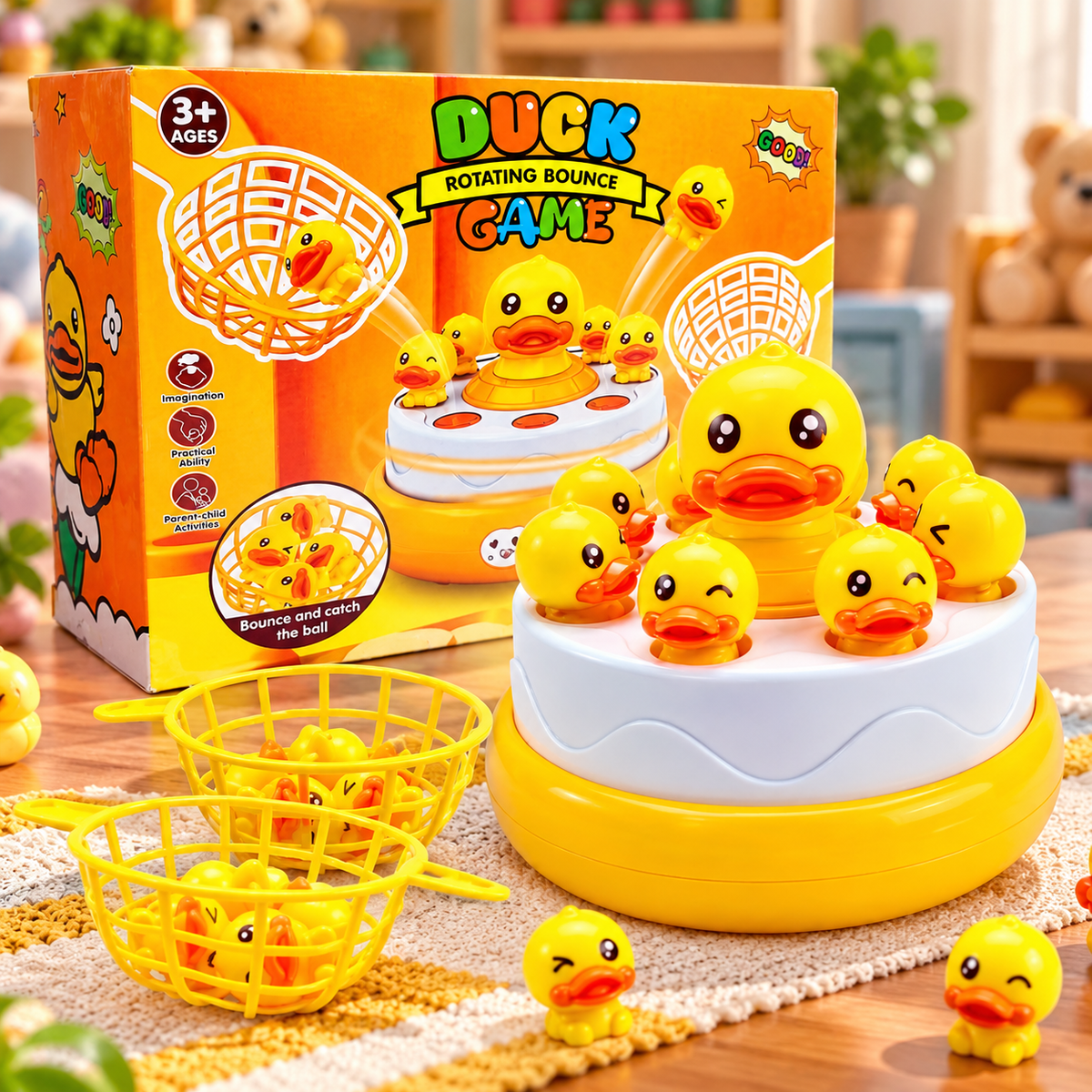 Duck Rotating Bounce Game for Kids