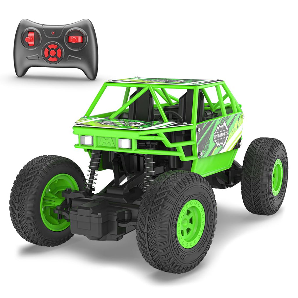 Duster 2WD Rock Crawler 4x4 | Rechargeable Offroad Monster Truck | High Speed ATV RC Car with Nitro Boost | Remote Control Car Toys for Kids | Made in India (2 Wheel Drive )
