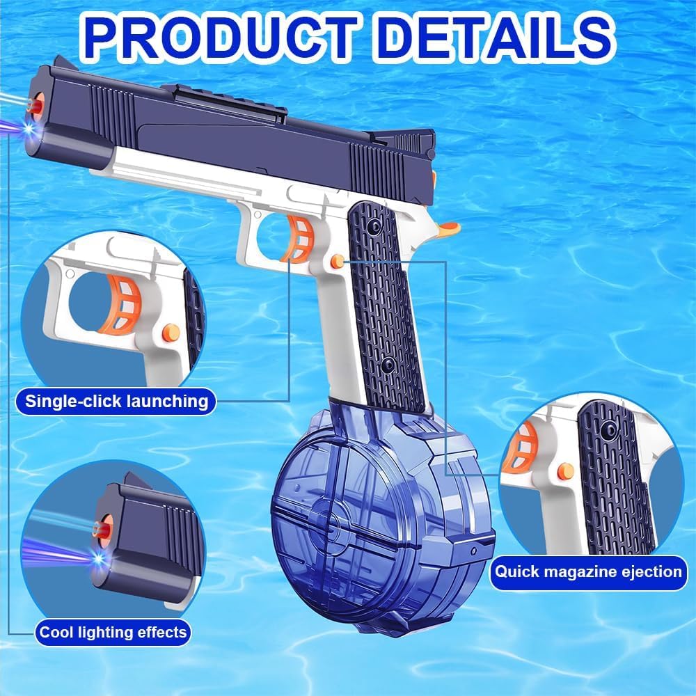 Electric Water Gun Toy Rechargeable | High Pressure Mechanism -Random Color