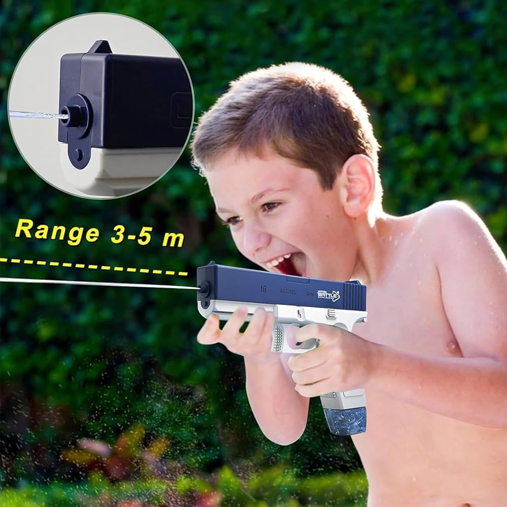 Electric Water Gun Toy Rechargeable | High Pressure Mechanism -Random Color