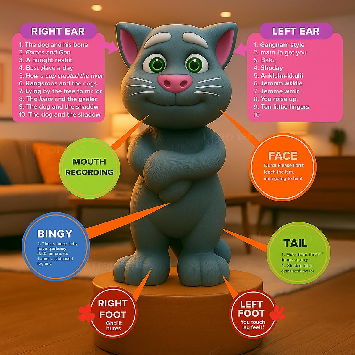 Electronic Pet Talking Tom Cat for Kids