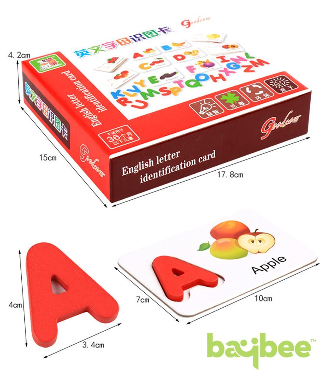 English Letter Identification Card