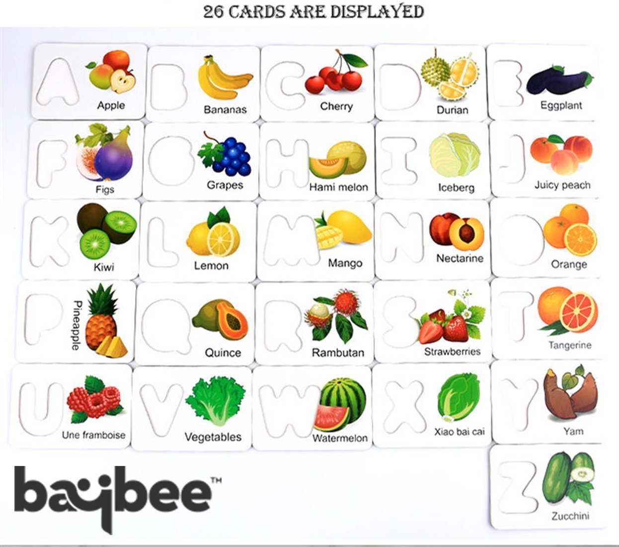 English Letter Identification Card