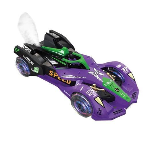 F1 Remote Control Vehicle with Light, Music & Spray Effect | Hand Gesture Control, Rechargeable Superhero RC Car