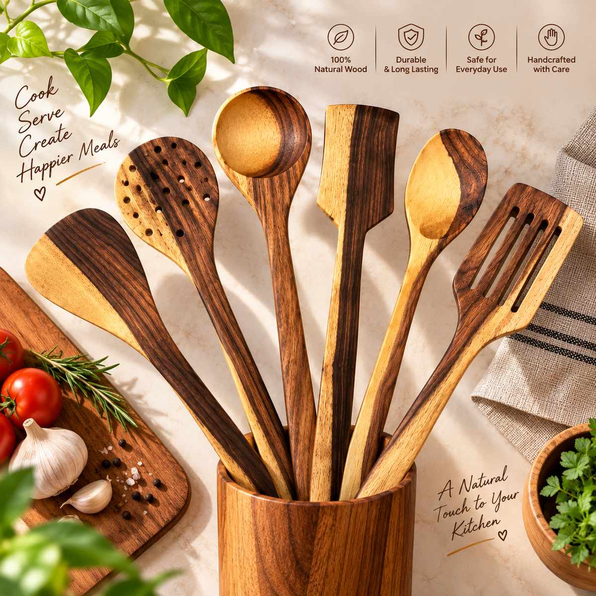 Spatula Set of 6 pieces - karandi set