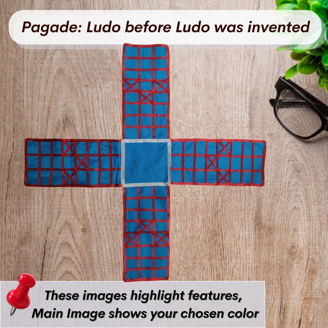Fabric Ludo with coins and Dice - Random Multicolor Pack