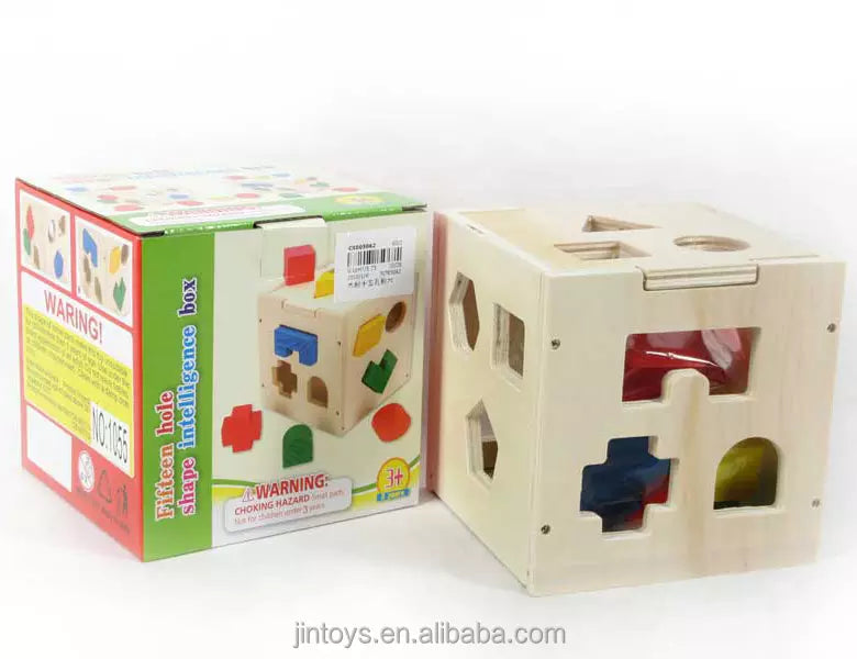 Fifteen Holes Shapes Intelligence Box - shapes box