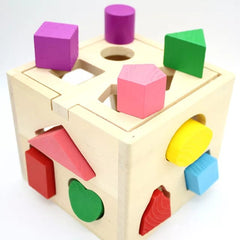 Fifteen Holes Shapes Intelligence Box - shapes box