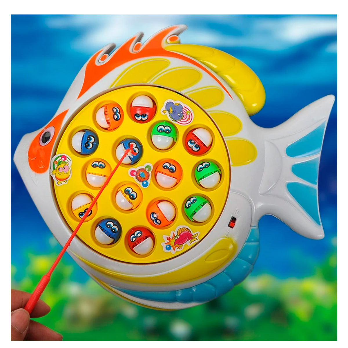Fish-Shaped Magnetic Fishing Game -color may vary