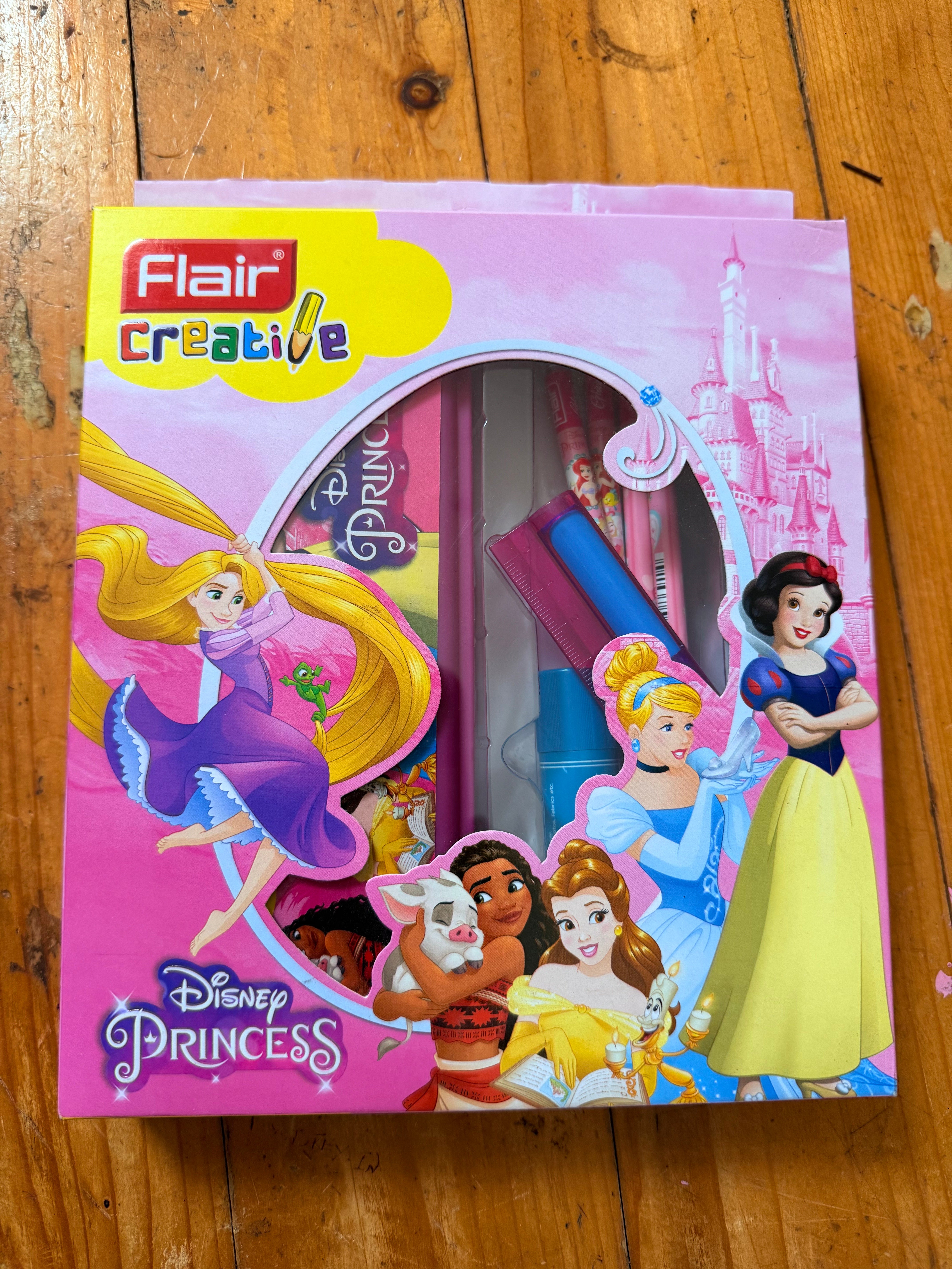 10 Pieces Flair Creative - Disney Princess Kit Pencil Box Combo