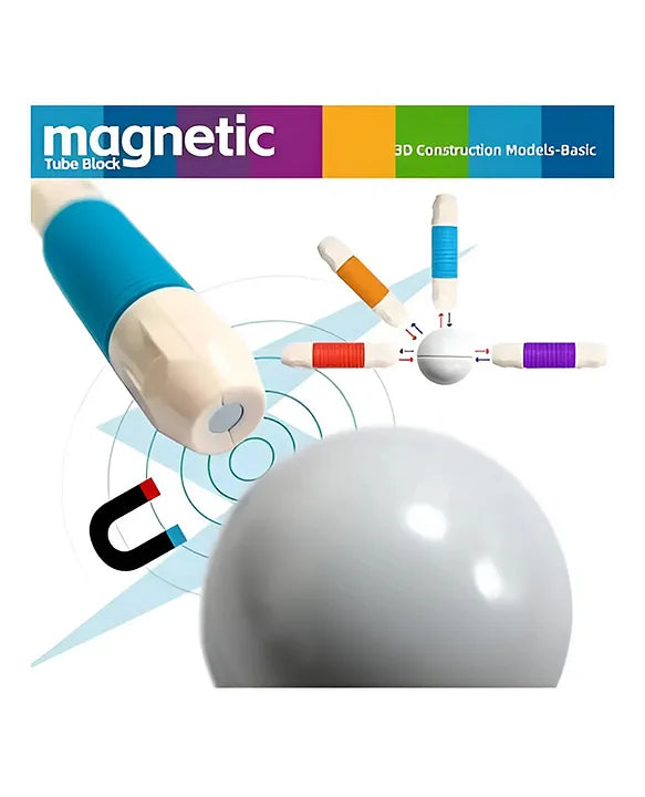 Flexible Magnetic Sticks Building Blocks for Kids – 25 Pcs Puzzle  DIY STEM Toy