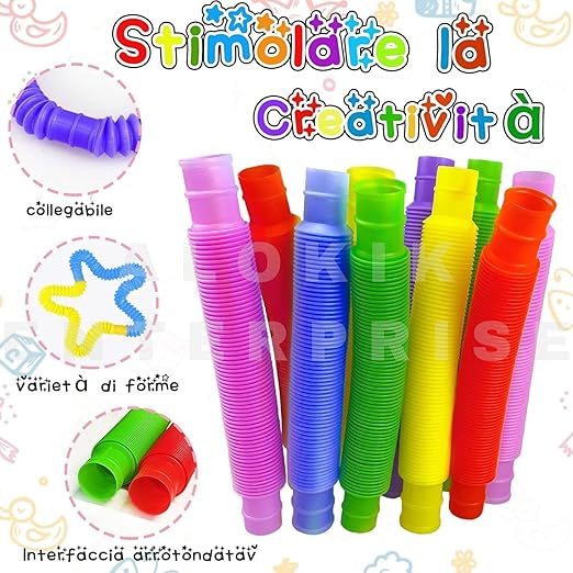 Flexible Plastic Color Telescopic Tube Pop Tube Stretch Tube -1 Random Color
