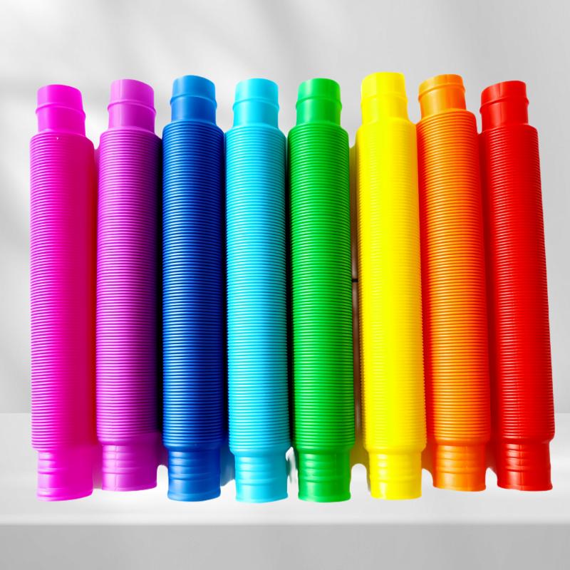 Flexible Plastic Color Telescopic Tube Pop Tube Stretch Tube -1 Random Color
