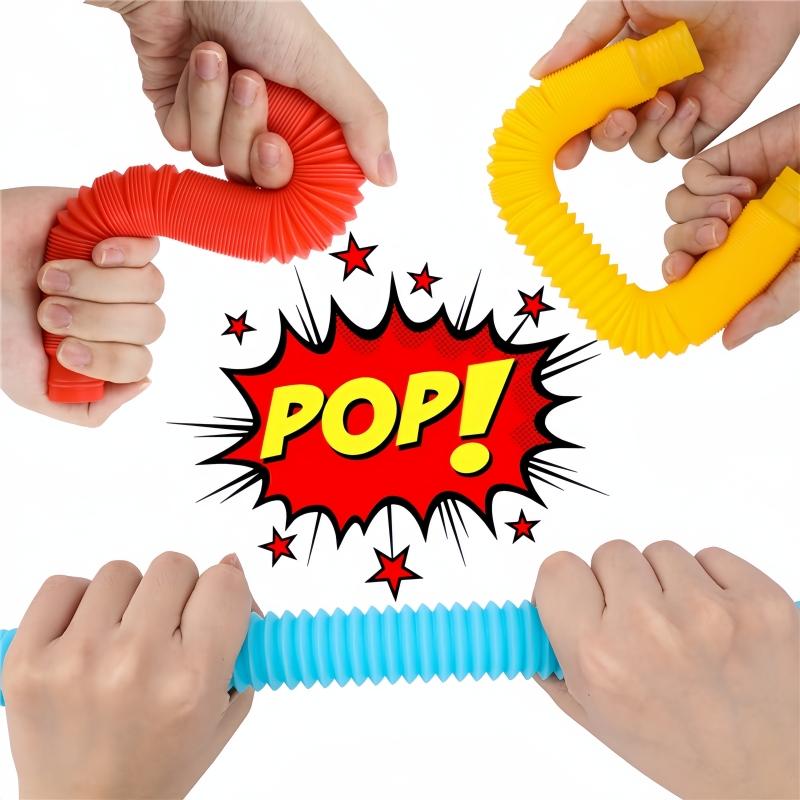 Flexible Plastic Color Telescopic Tube Pop Tube Stretch Tube -1 Random Color