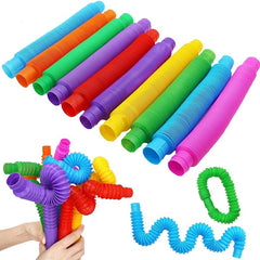 Flexible Plastic Color Telescopic Tube Pop Tube Stretch Tube -1 Random Color