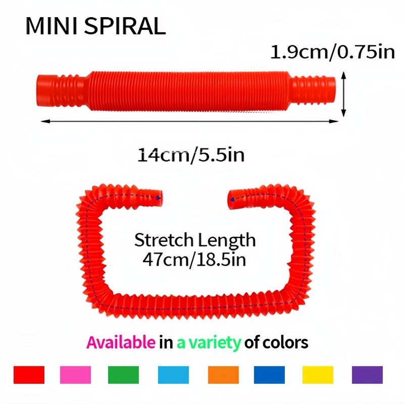 Flexible Plastic Color Telescopic Tube Pop Tube Stretch Tube -1 Random Color