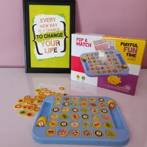 Flip Memory Game Flip Board Matching Game Blue