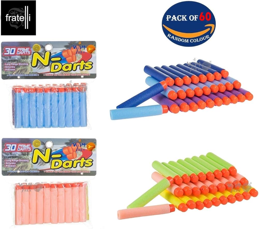 Foam Dart Bullets For Thunder Strike Gun Toy - 60 pcs pack