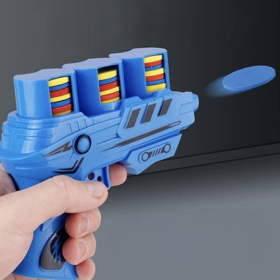 Foam Disc Launcher Disk Shooter Toy - 27 flying Disks - Any 1