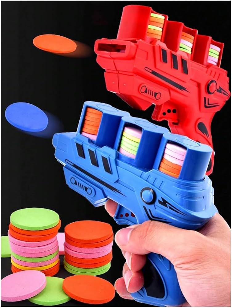 Foam Disc Launcher Disk Shooter Toy - 27 flying Disks - Any 1