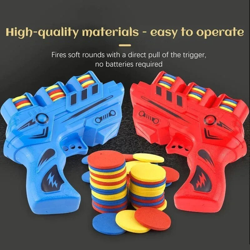 Foam Disc Launcher Disk Shooter Toy - 27 flying Disks - Any 1
