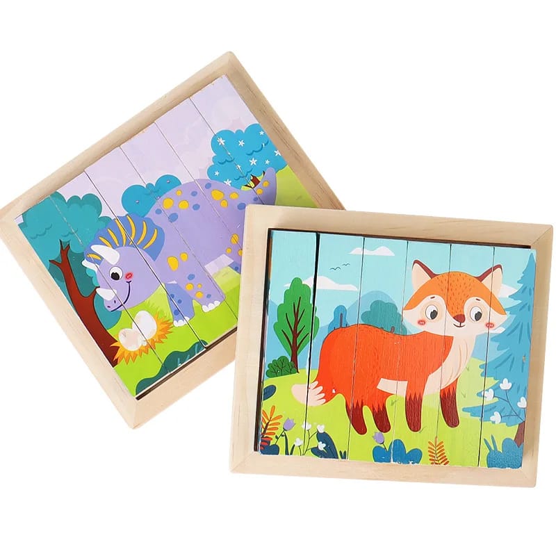 Four Side Rectangle Puzzle 4 in 1