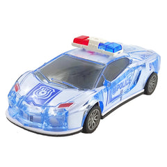 Friction powered Police car with Light and sound effects - Crash Resistance
