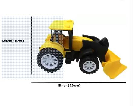 Friction powered plastic road leveller Yellow color toy for kids -JCB