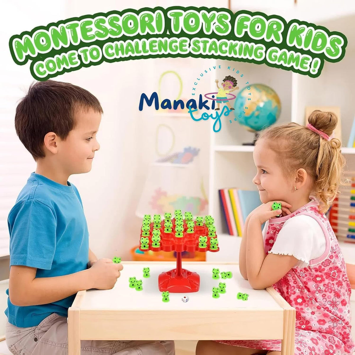 Frog Balance Tree Game Toys, Two-Player Balance Game Parent-Child Interactive Family Tabletop Puzzle Game