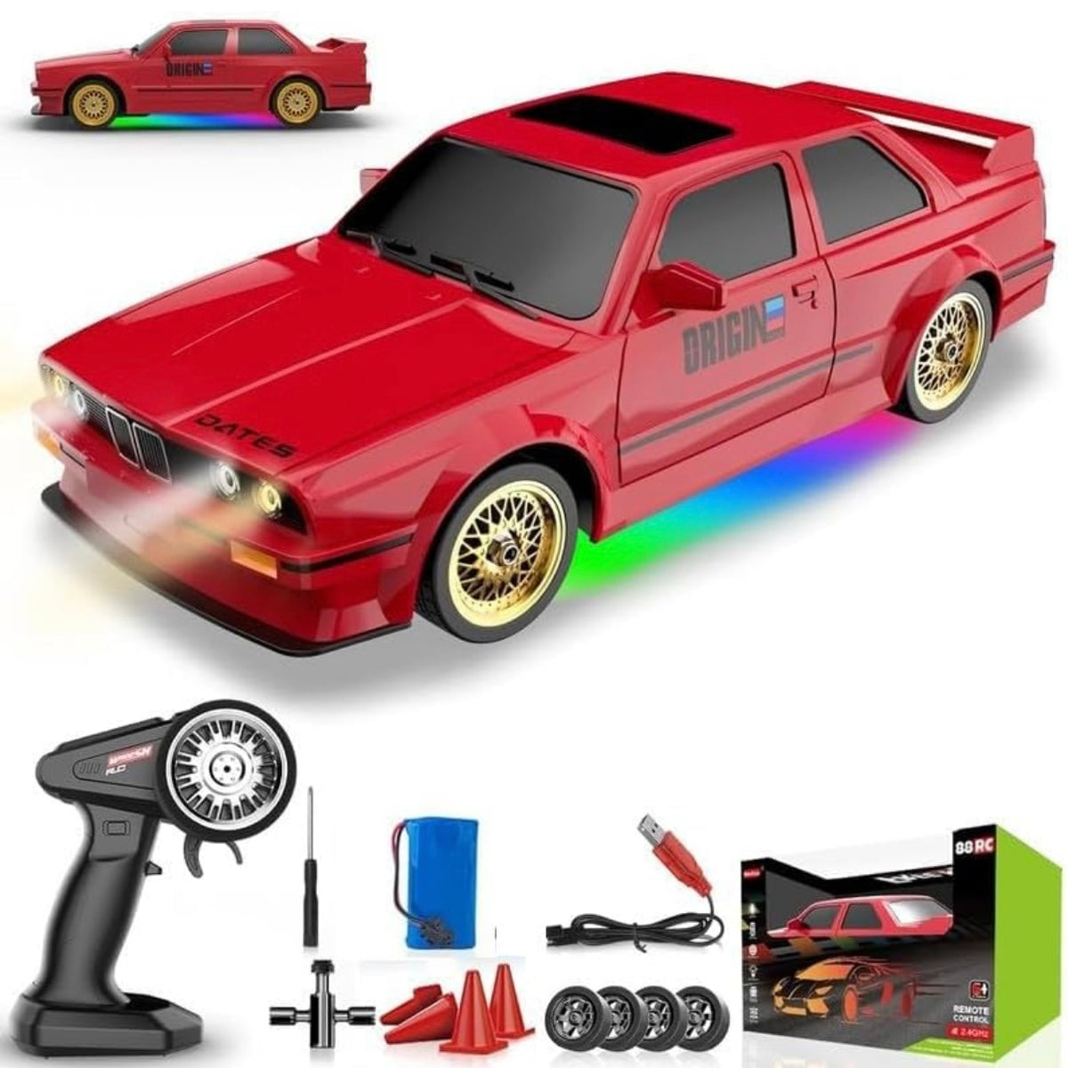 BMW Retro drift 1:16  30km/h high speed and low speed