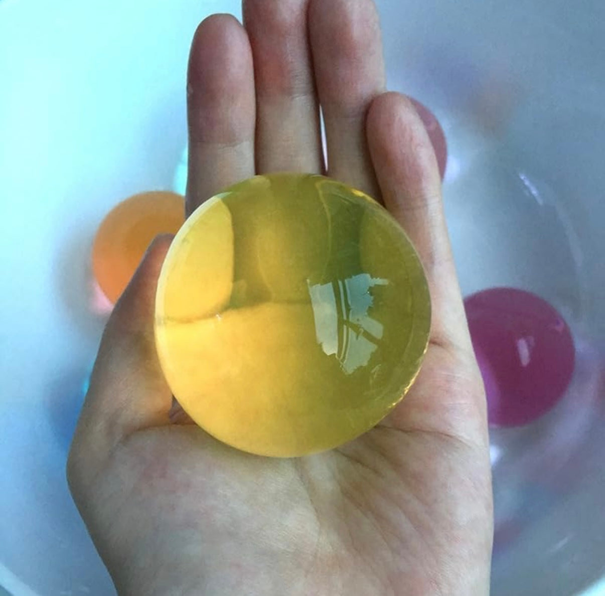 Crystal Round Jumbo Jelly Water Balls, Monster Rubber Jelly Beads Growing Orbezz Age 10+ Water Growing Balls Pack of 30 pieces