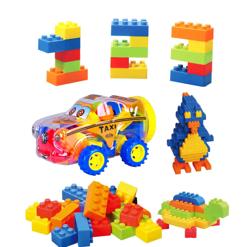 Fun Car with 90+ Pieces of Building Blocks