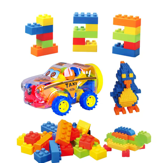 Fun Car with 90+ Pieces of Building Blocks