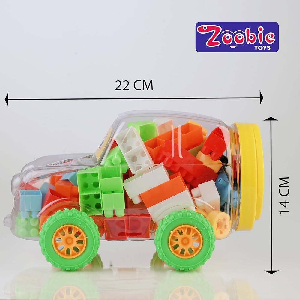 Fun Car with 90+ Pieces of Building Blocks