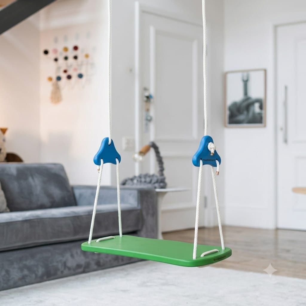 Fun Flier Wooden Swing Seat Set with Rope and Adjusters