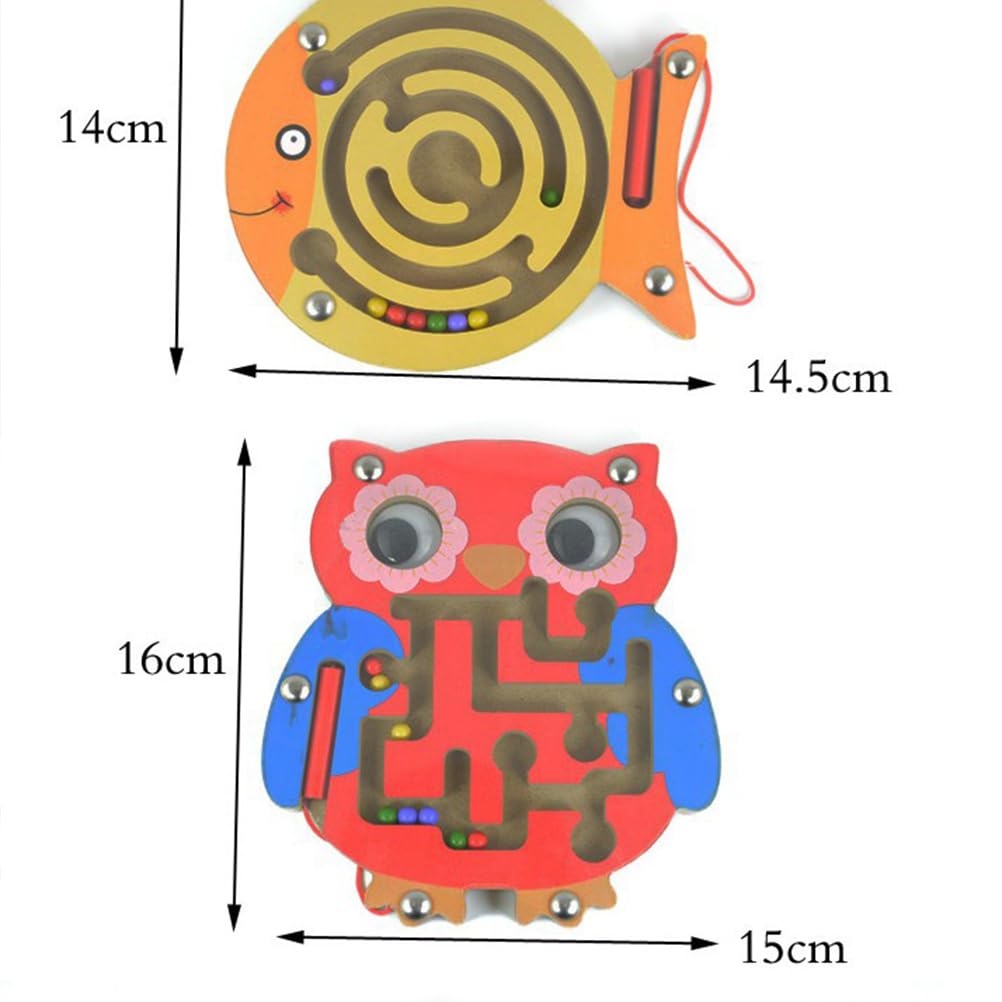 Fun Filled Magnet Maze Puzzle Rnadom With Magnet Stick ball game