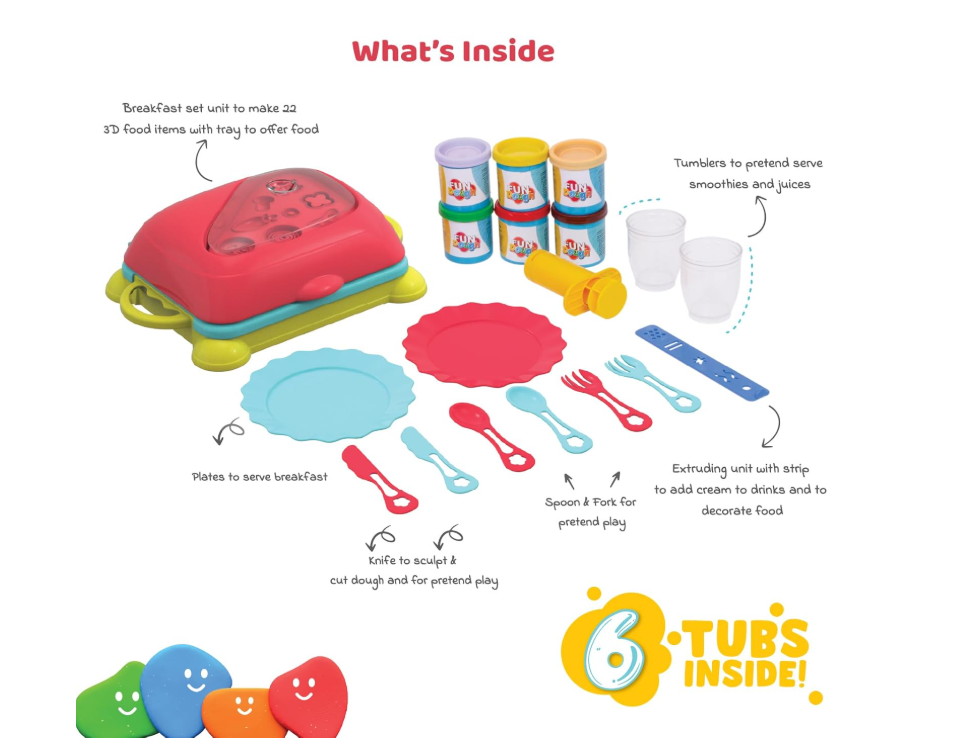 Fundough clay Funskool Breakfast Set - Learning, Fun & Engaging Activity Gift set