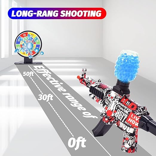 Premium Quality Gel Ball Blaster Splat Orby Gun Automatic Toy - Random Color