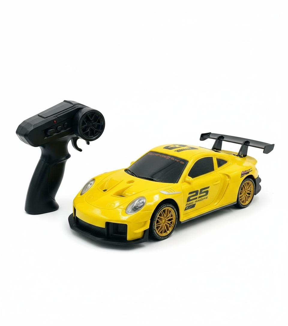 Yellow Metallic RC Drift Car - High Performance 36 Custom Series Remote Control Racing Toy